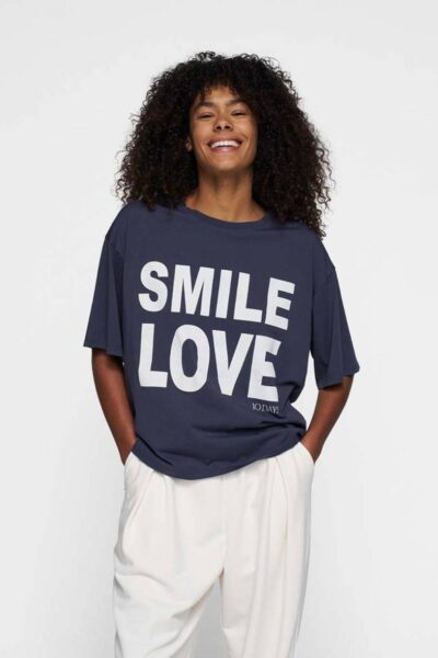 Statement tee smile love yale blue 10 DAYS