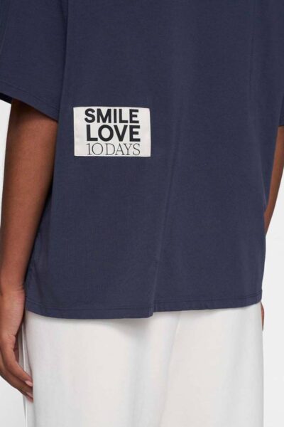 Statement tee smile love yale blue 10 DAYS