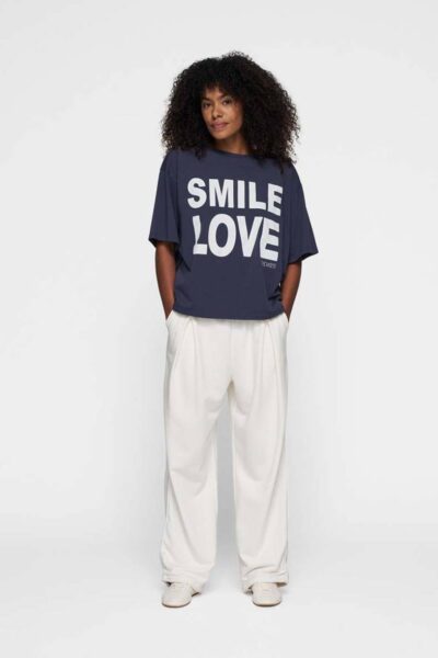 Statement tee smile love yale blue 10 DAYS