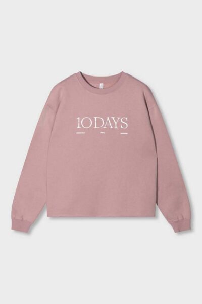 Logo sweater raspberry 10 DAYS