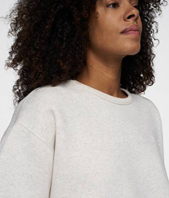 Cropped statement sweater soft white melee 10 DAYS