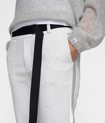 Belted pants neoprene white melee 10 DAYS