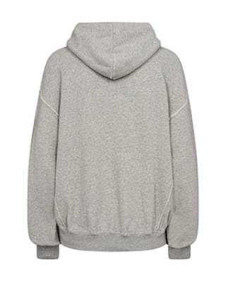 Vinca zip hoodie sweatshirt grey melange Mos Mosh