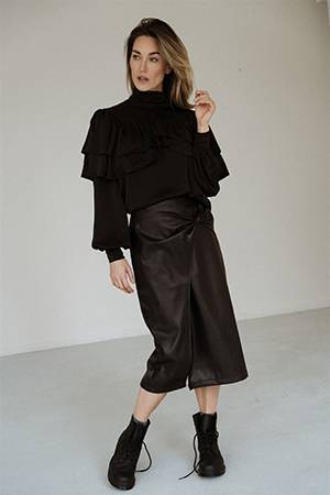 Maxime vegan skirt black Aimee The Label