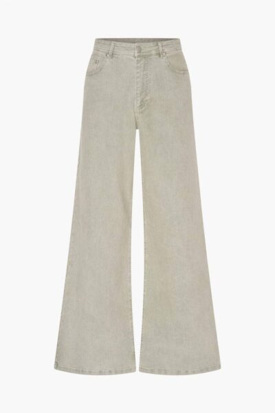 Silke2 wide leg jeans green Aimee The Label