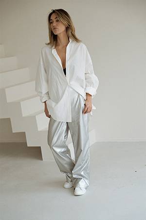 Fieke pant silver Aimee The Label