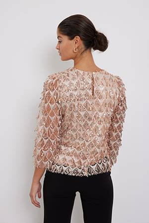 Sweetbay leonise blouse light peach Bruuns Bazaar