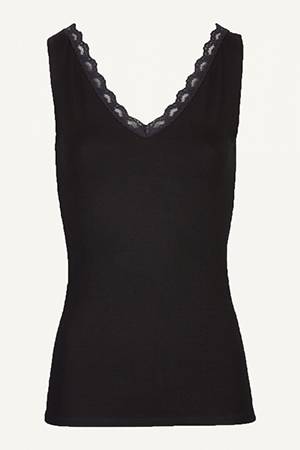 Lace singlet black By-Bar Amsterdam