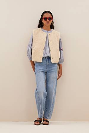 Joelle jacket chalk By-Bar Amsterdam