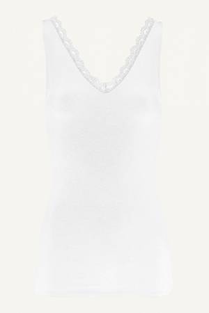 Lace singlet off white By-Bar Amsterdam