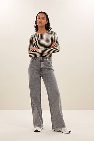 Lina mj pant grey denim By-Bar Amsterdam