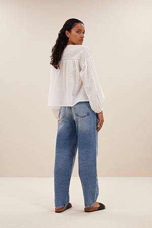 Kate blouse off white By-Bar Amsterdam