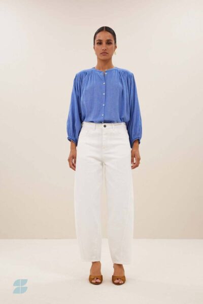 Becky athia blouse sapphire blue By-Bar Amsterdam