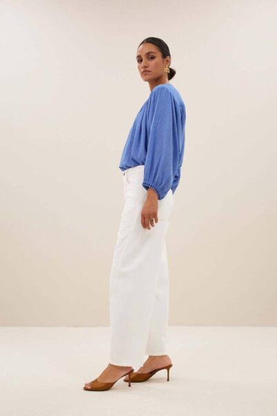 Becky athia blouse sapphire blue By-Bar Amsterdam