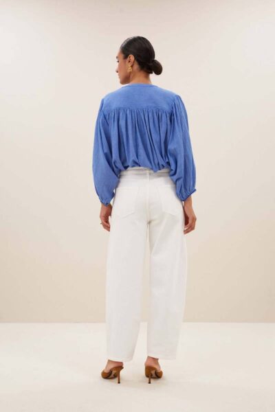 Becky athia blouse sapphire blue By-Bar Amsterdam