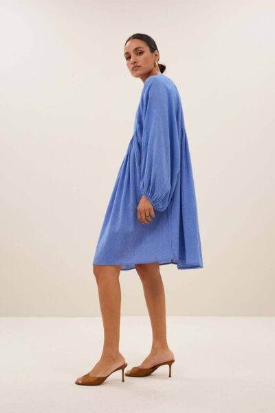 Philou athia dress sapphire blue By-Bar Amsterdam