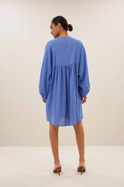 Philou athia dress sapphire blue By-Bar Amsterdam