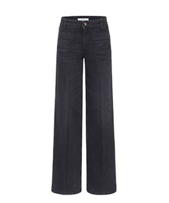 Tess wide leg sustainable black denim Cambio