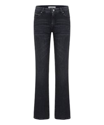 Paris flared modern dark black denim Cambio