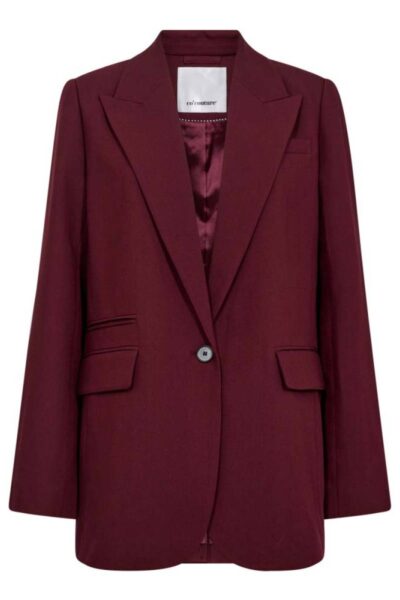 Kyle single oversize blazer burgundy Co’Couture