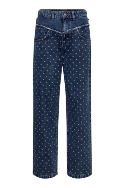 Darin dot block denim blue jeans Co’Couture