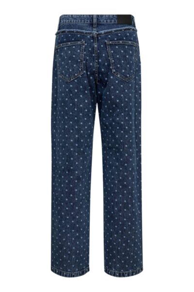 Darin dot block denim blue jeans Co’Couture