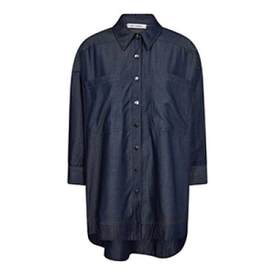 Titus pocket shirt dark denim Co’Couture