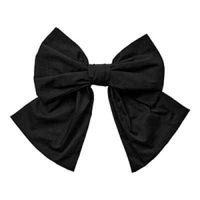 Poplin bow broche black Co’Couture