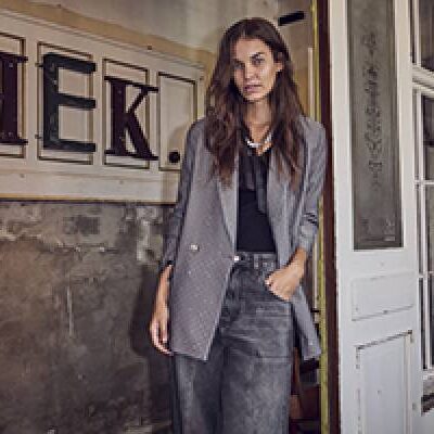 Jewel blazer mid grey Co’Couture