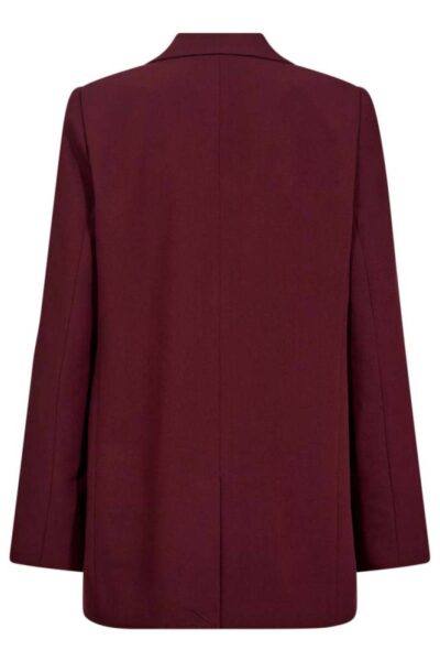 Kyle single oversize blazer burgundy Co’Couture