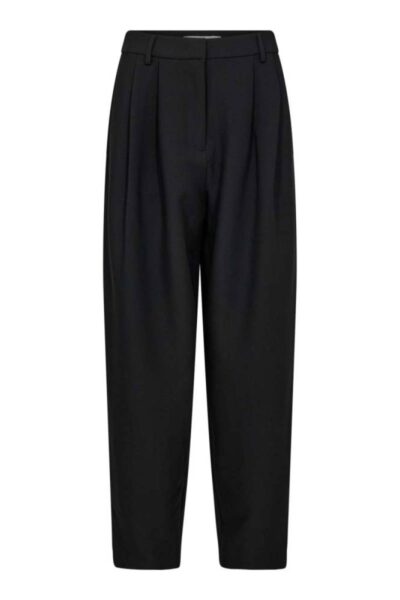 Vola barrel pleat pant black Co’Couture