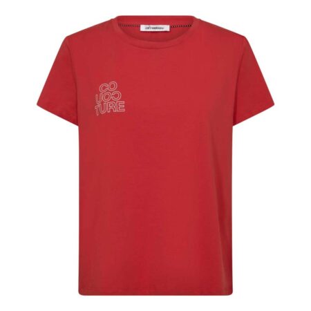 Siara outline tee red off white Co'Couture