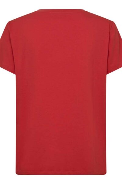 Siara outline tee red off white Co’Couture