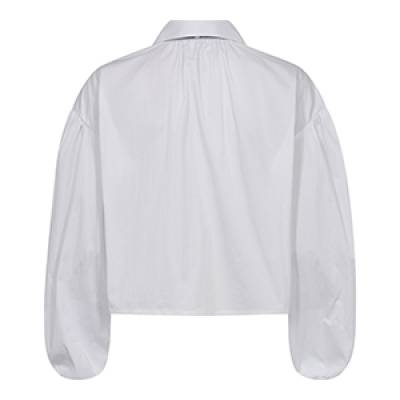 Cotton crisp bow shirt white Co’Couture