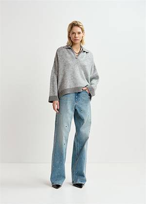 Garment eyelet jeans another blue Essentiel