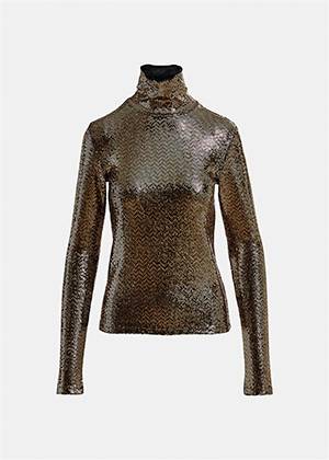 Geaker jersey turtle neck gold Essentiel