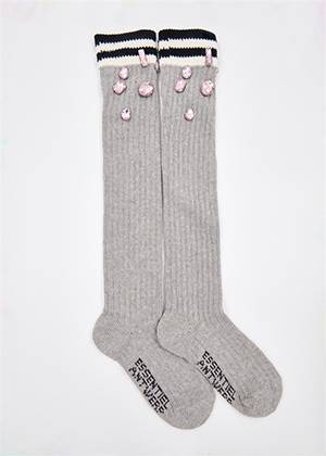 Gewarm socks with rhinestones Essentiel