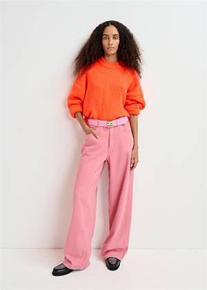 Ginormous wide leg pants raspberry beret Essentiel