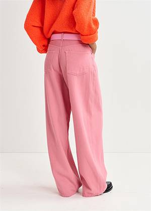 Ginormous wide leg pants raspberry beret Essentiel