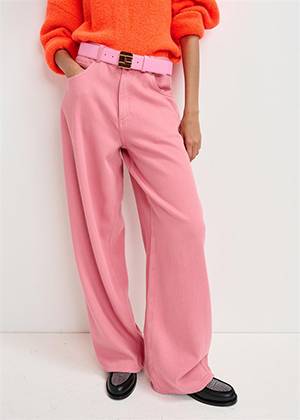 Ginormous wide leg pants raspberry beret Essentiel