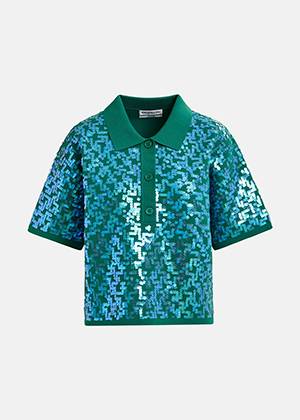 Glitz embroidered polo hulk Essentiel