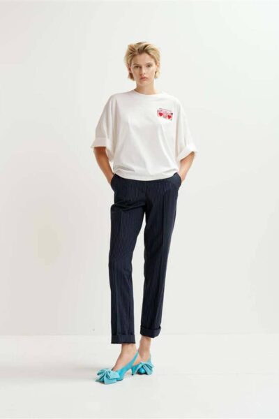 Hadio embroidered t-shirt off white Essentiel