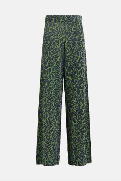 Halready lurex jaquard pants C2 green Essentiel