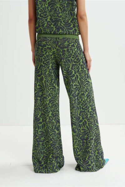 Halready lurex jaquard pants C2 green Essentiel