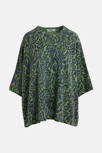 Harden lurex jacquard pullover C2 green Essentiel