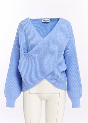 Gustaph knitted pullover blue monday Essentiel