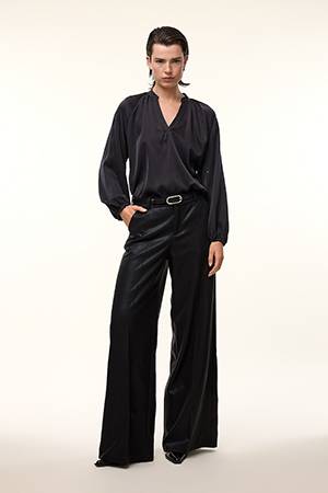 Amore glossy pants black FEMMES du SUD