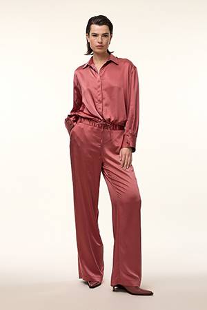 Marthe satin jacket marsala FEMMES du SUD