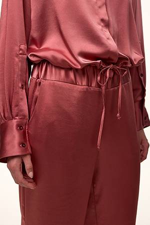 Marthe satin jacket marsala FEMMES du SUD