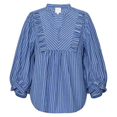 Mee sia blouse blue stripes Gossia